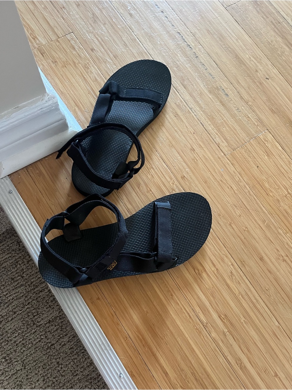 Teva Black Women's Strappy Sport Sandals
